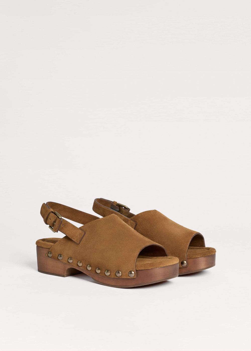 Brown Slingback Clog meandem