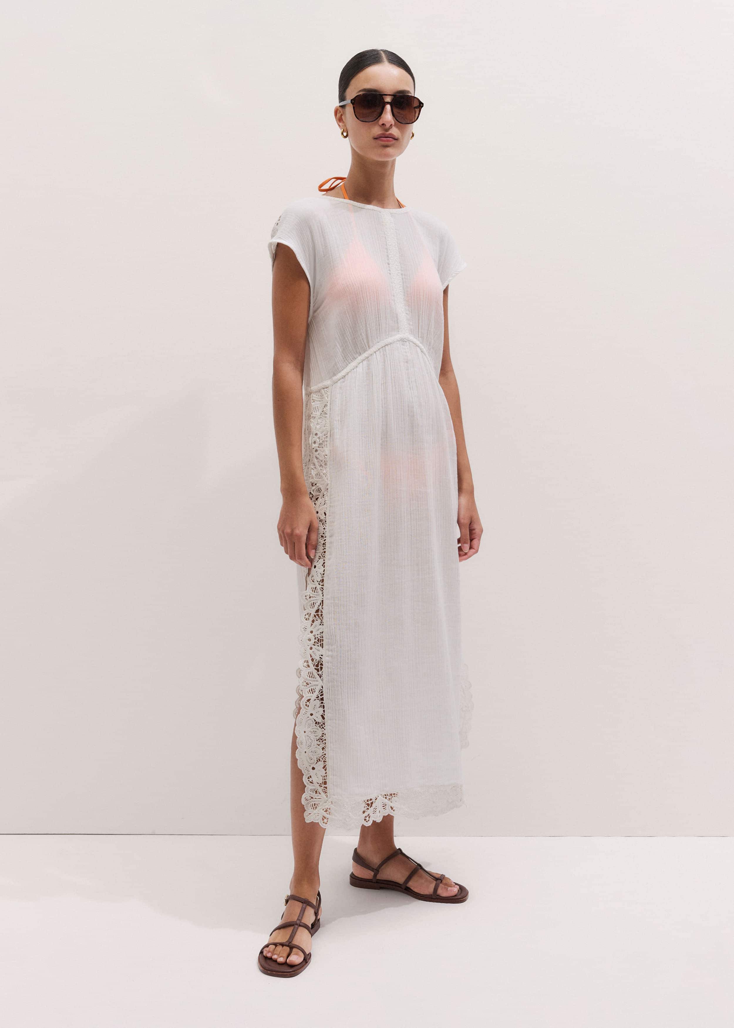 White Maxi Beach Dress meandem