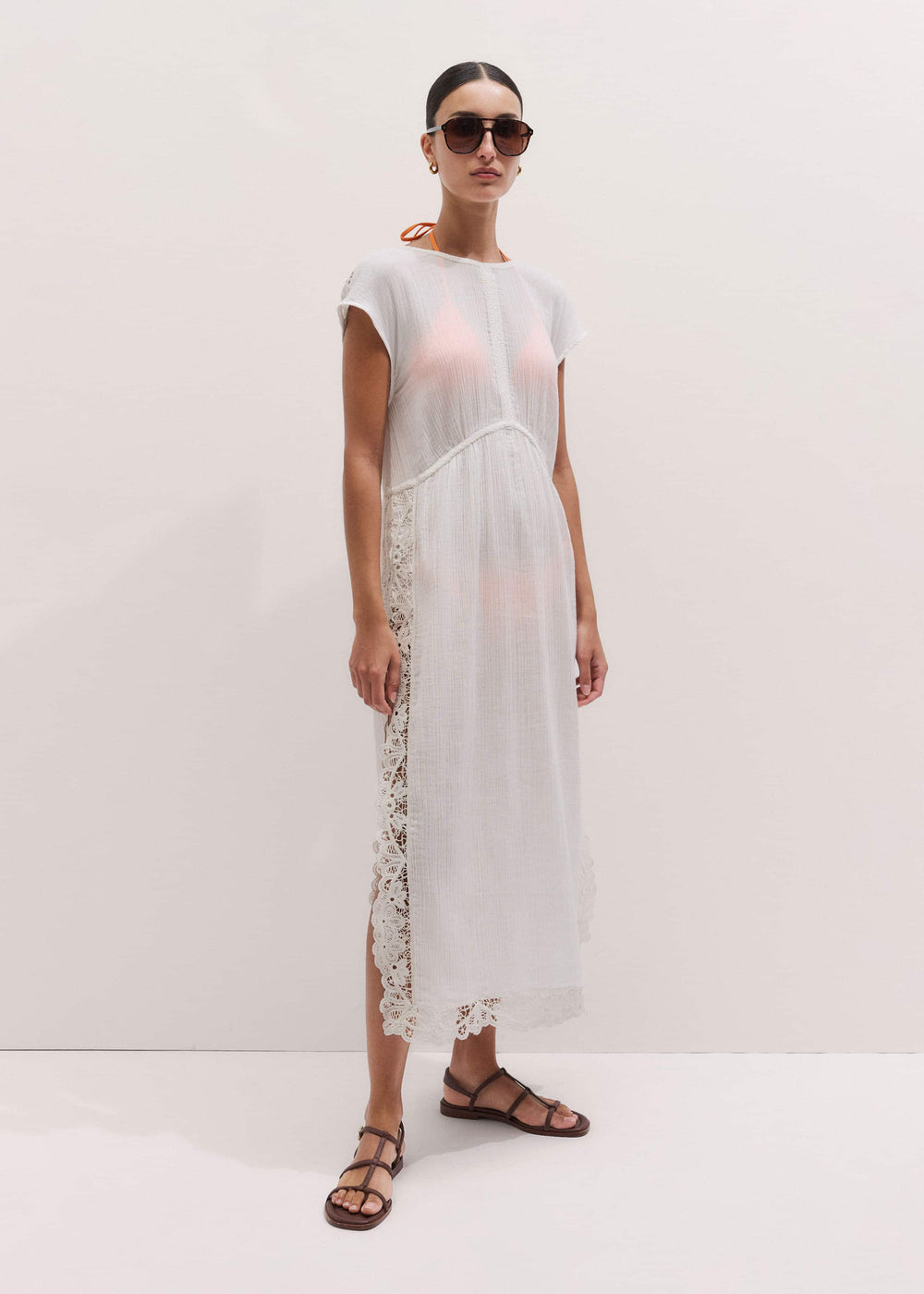 White Maxi Beach Dress meandem