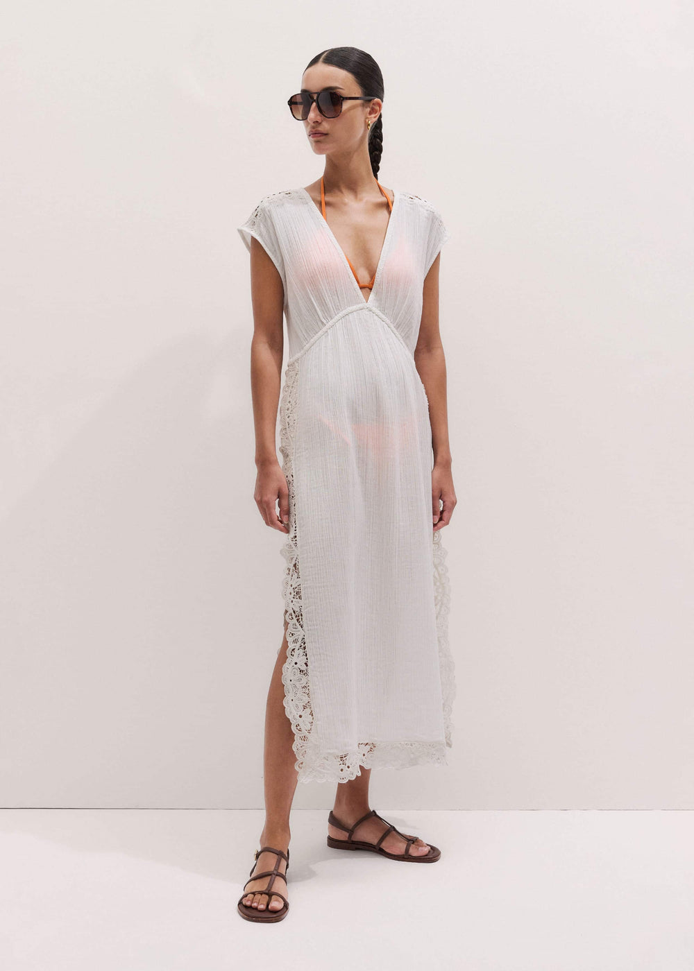 White Maxi Beach Dress meandem