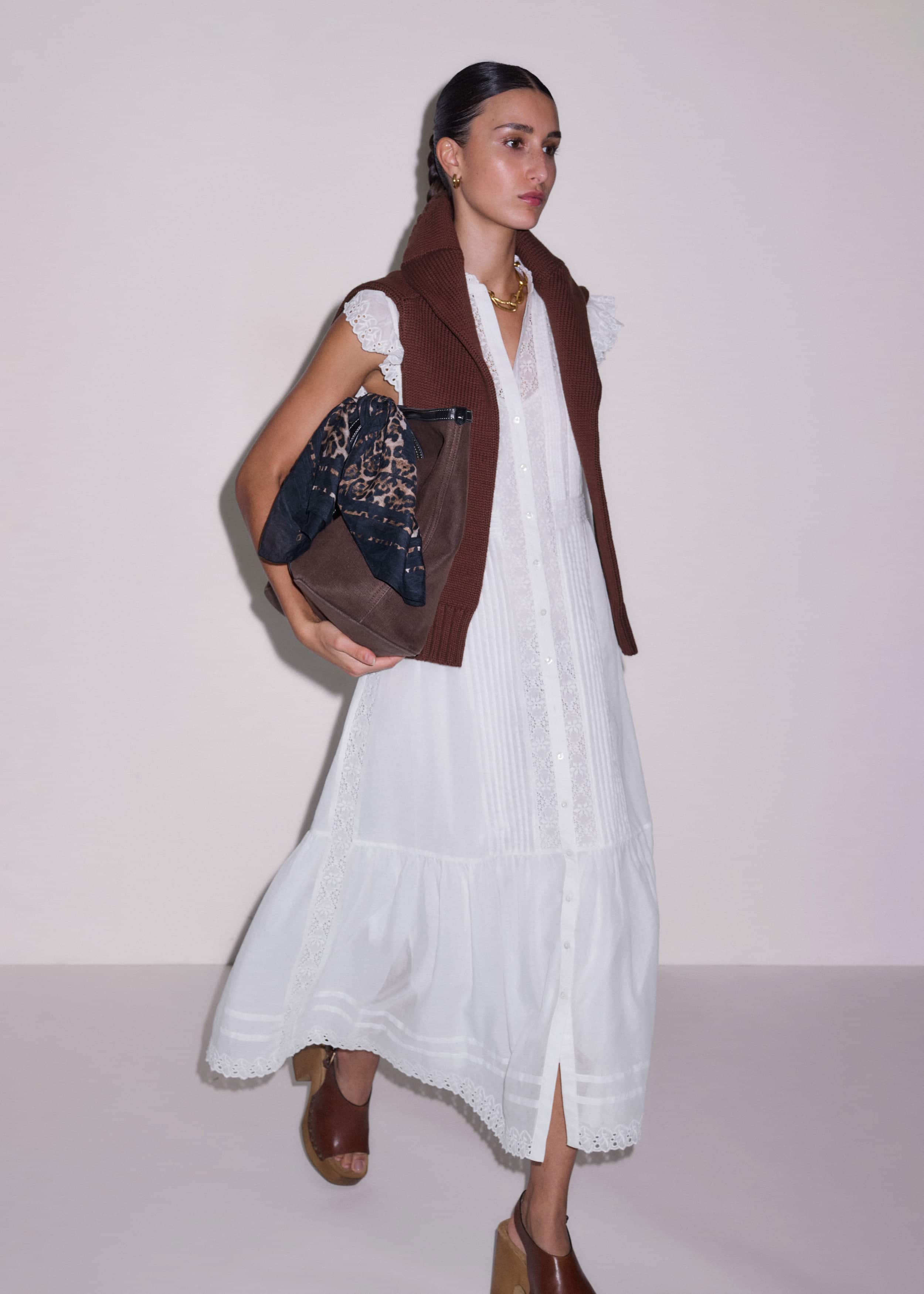 White 2-in-1 Maxi Dress meandem