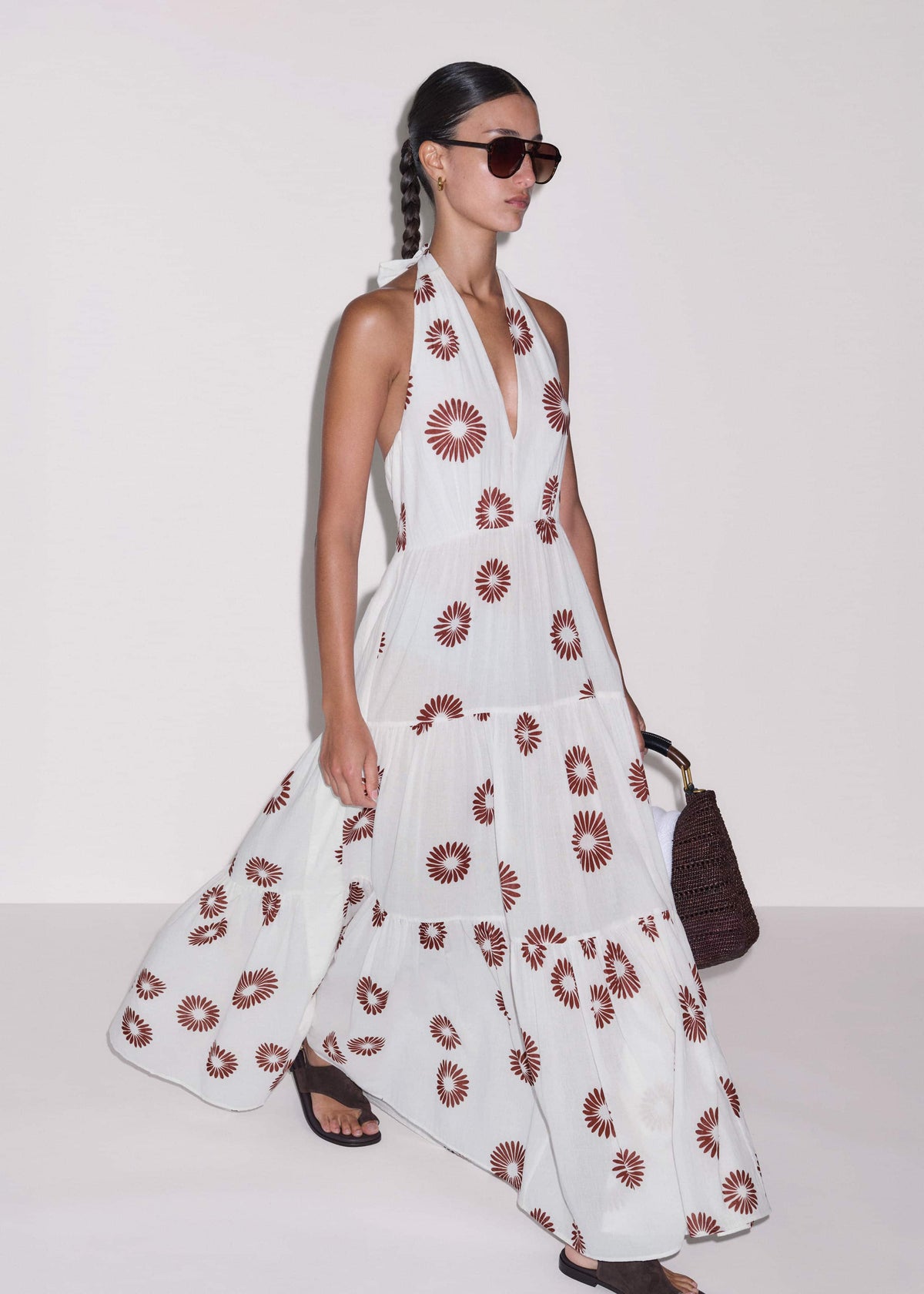 White Full-Length Beach Dress meandem