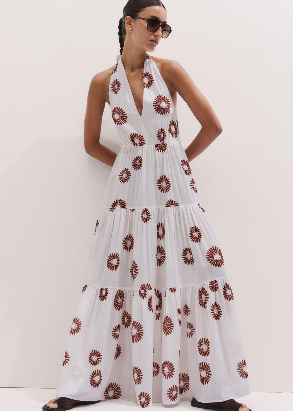 White Full-Length Beach Dress meandem