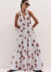 White Full-Length Beach Dress meandem