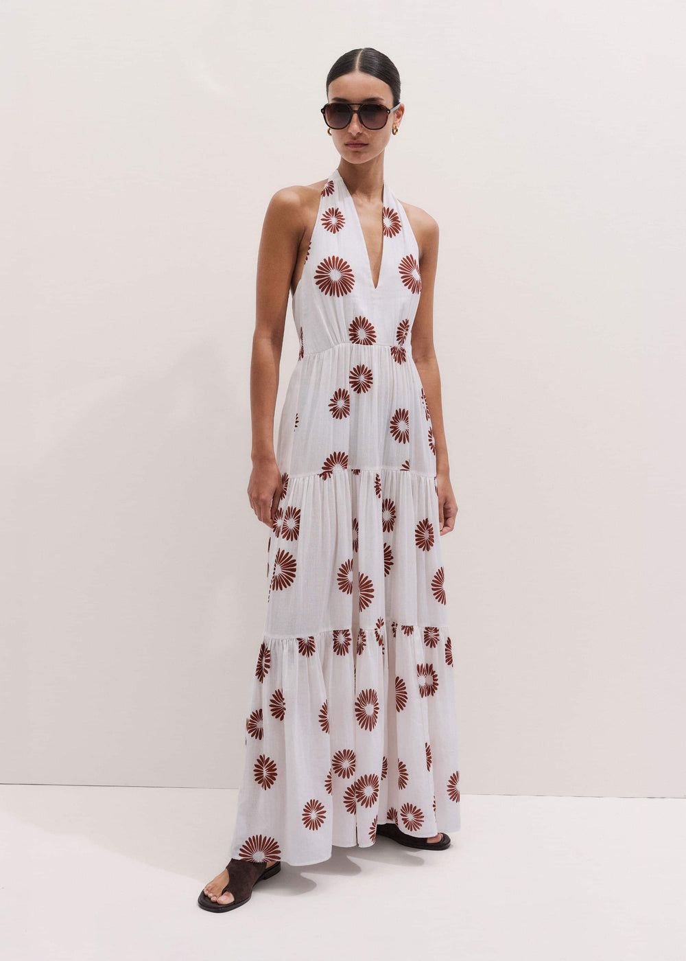 White Full-Length Beach Dress meandem