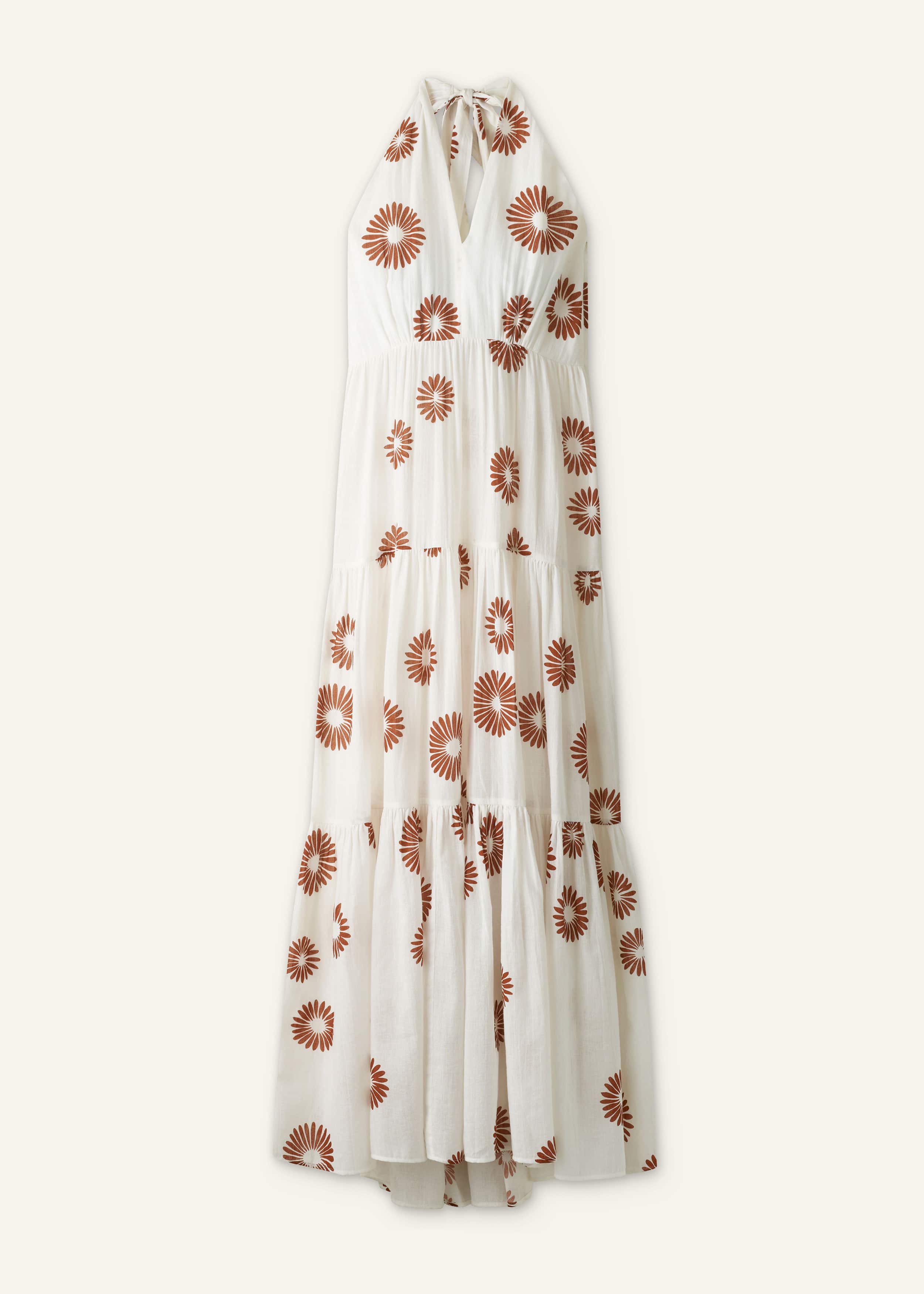 White Full-Length Beach Dress meandem