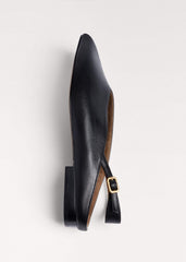 Black Peep Toe Flat meandem