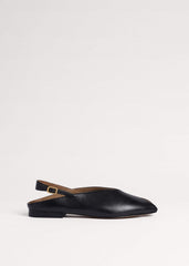 Black Peep Toe Flat meandem