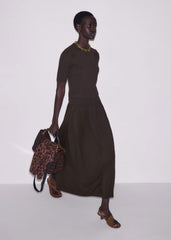 Brown Soft Sculpt Maxi Skirt meandem