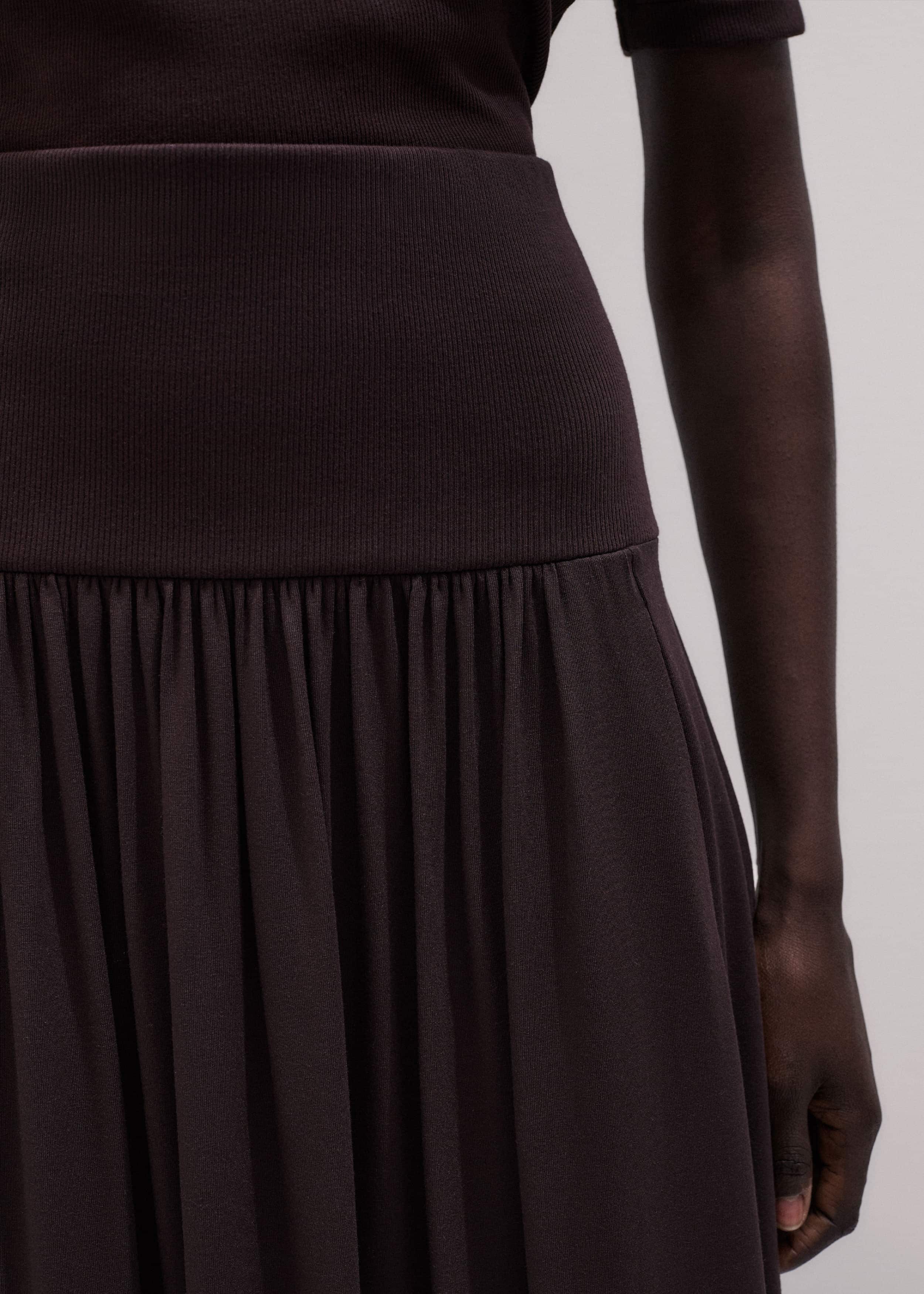 Brown Soft Sculpt Maxi Skirt meandem