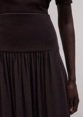 Brown Soft Sculpt Maxi Skirt meandem
