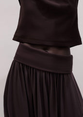 Brown Soft Sculpt Maxi Skirt meandem
