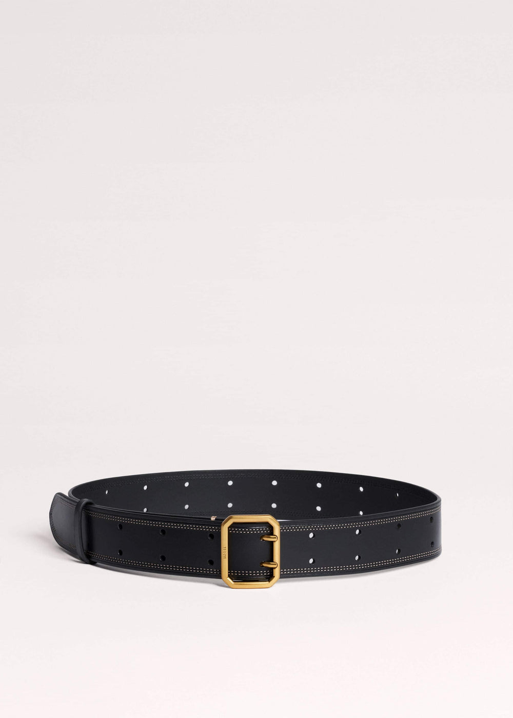Black Double Prong Belt meandem