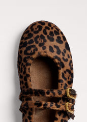 Dark Brown Leopard Ballet Flat meandem