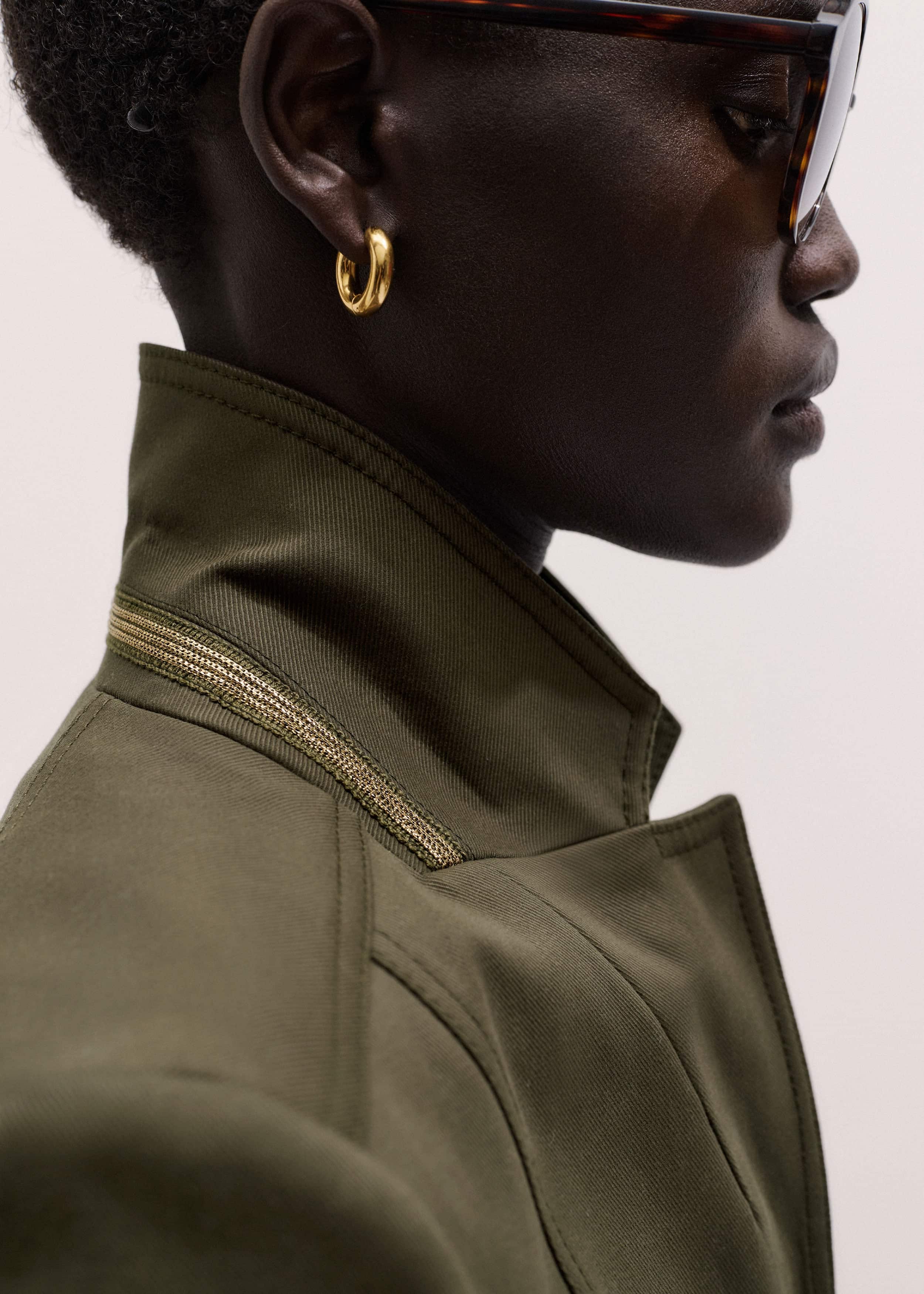 Khaki Wear With Everything Fitted Utility Jacket meandem