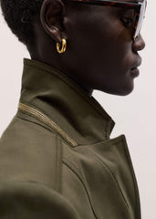 Khaki Wear With Everything Fitted Utility Jacket meandem