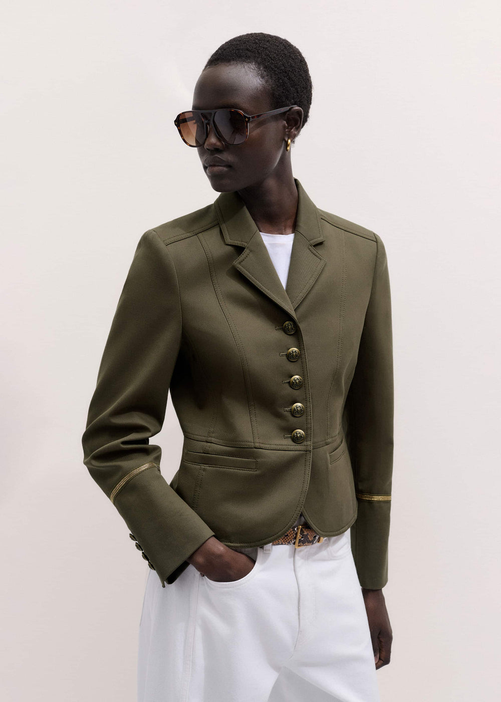 Khaki Wear With Everything Fitted Utility Jacket meandem