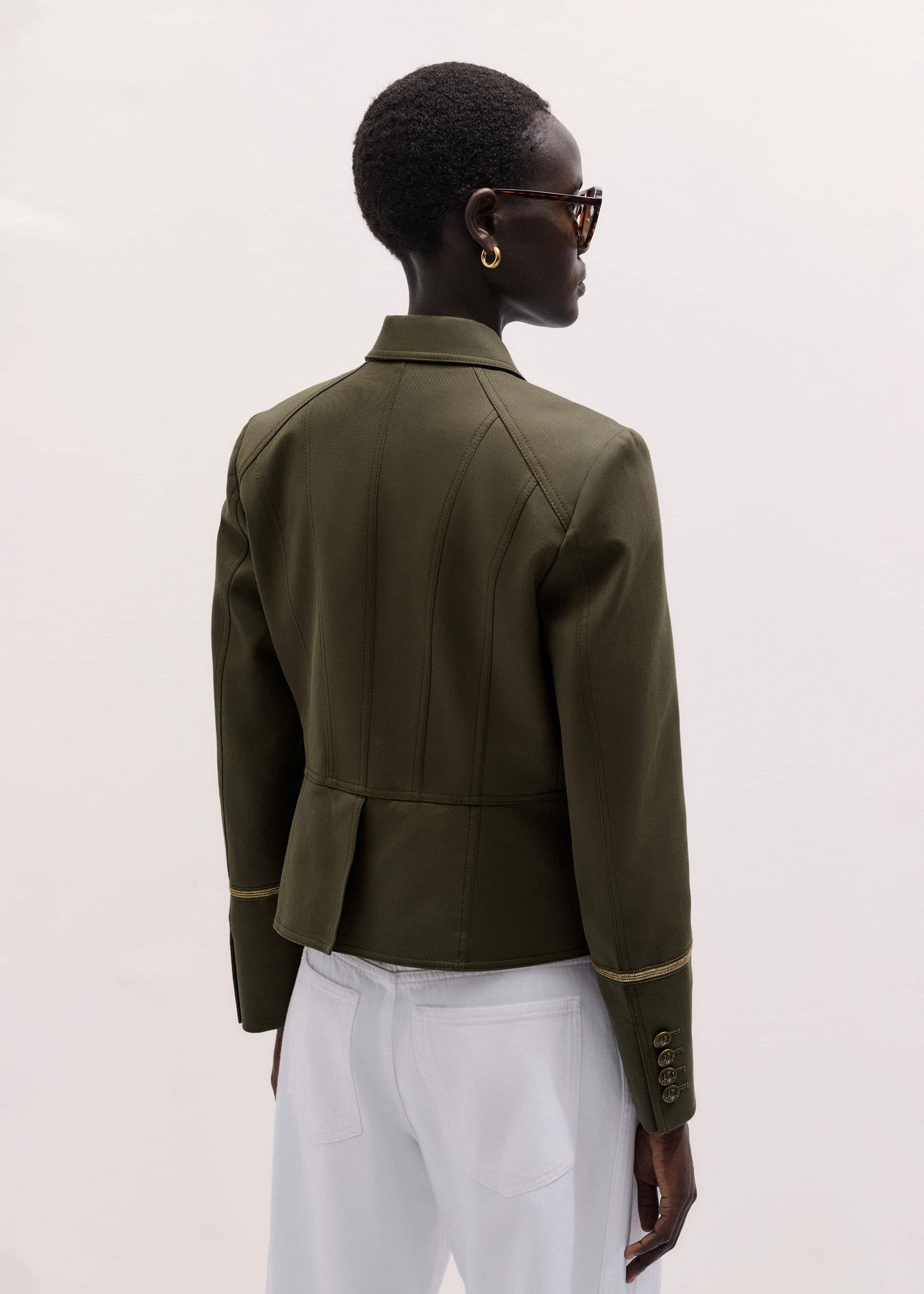 Khaki Wear With Everything Fitted Utility Jacket meandem