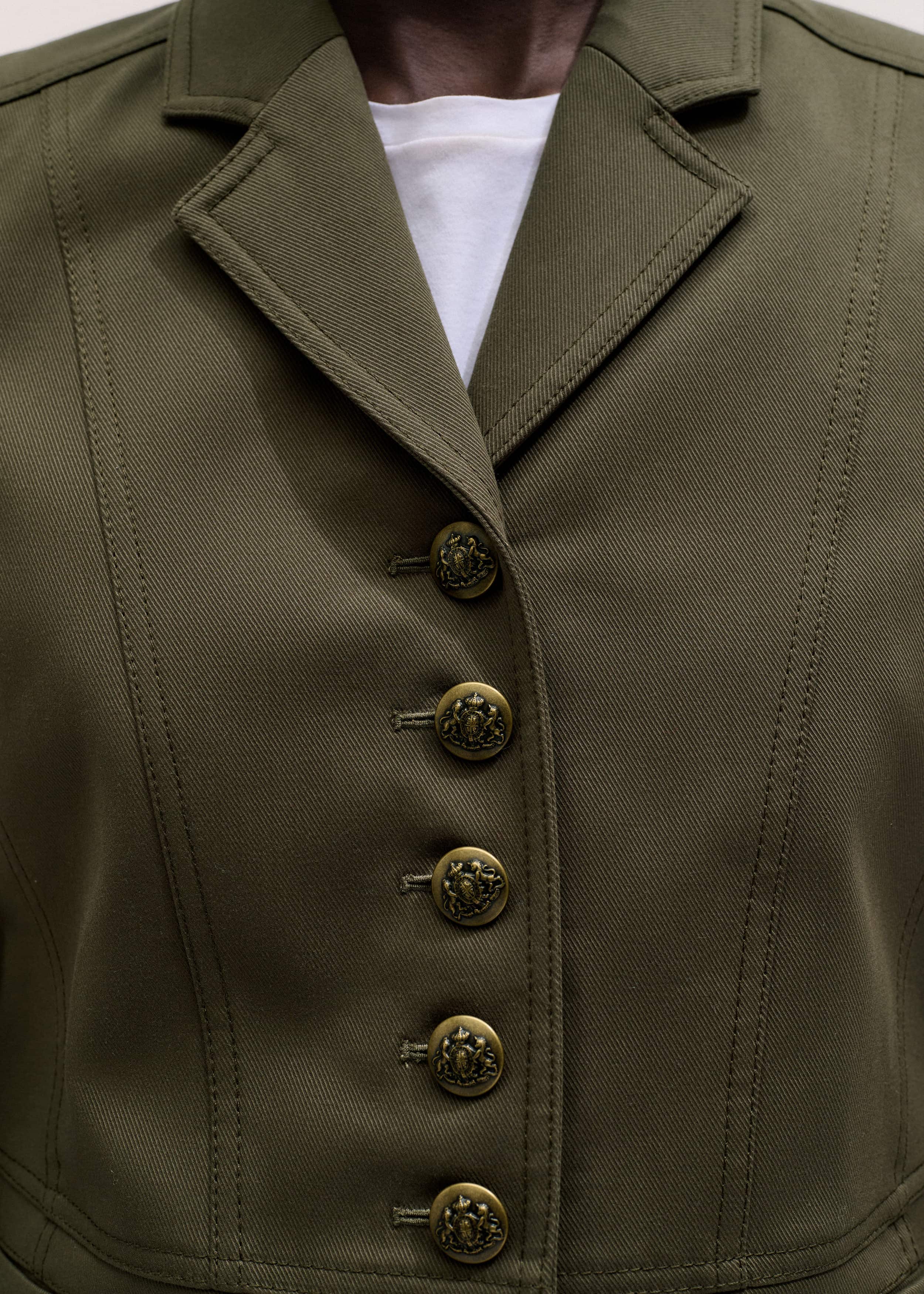Khaki Wear With Everything Fitted Utility Jacket meandem