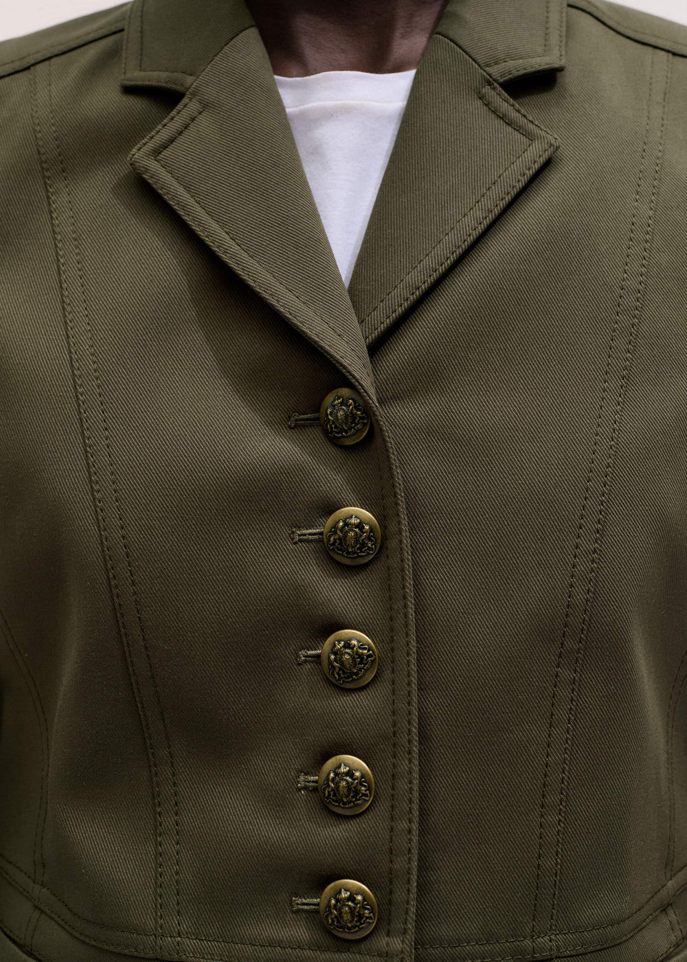 Khaki Wear With Everything Fitted Utility Jacket meandem
