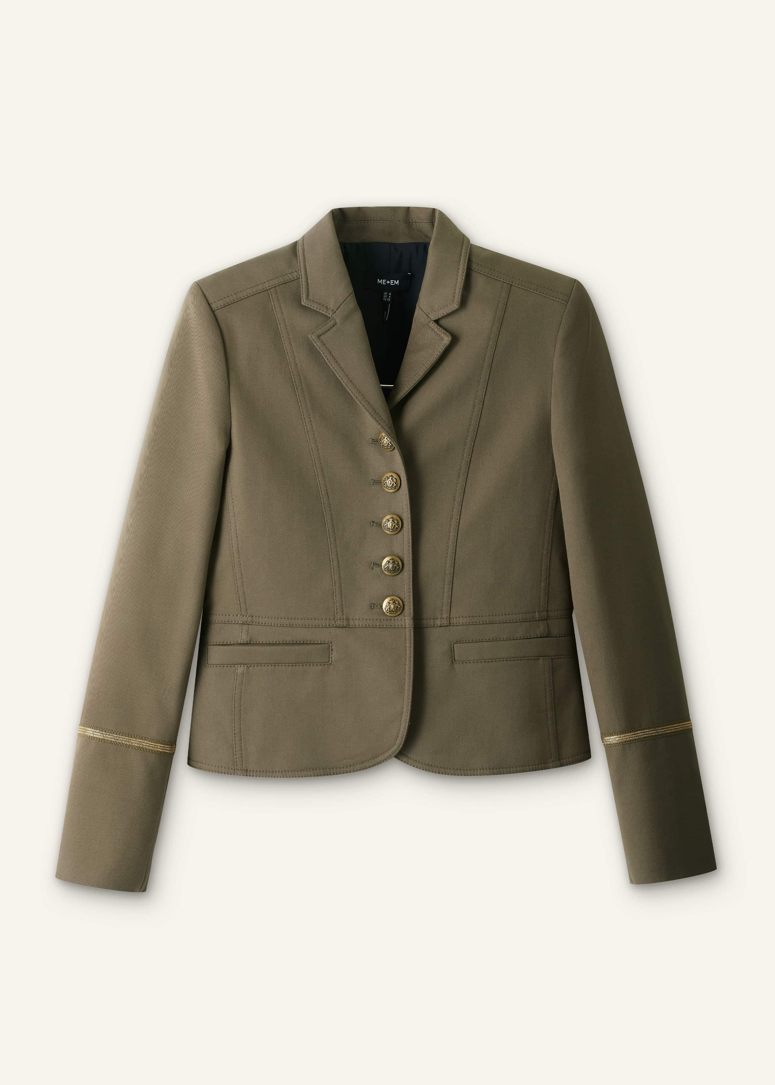 Khaki Wear With Everything Fitted Utility Jacket meandem
