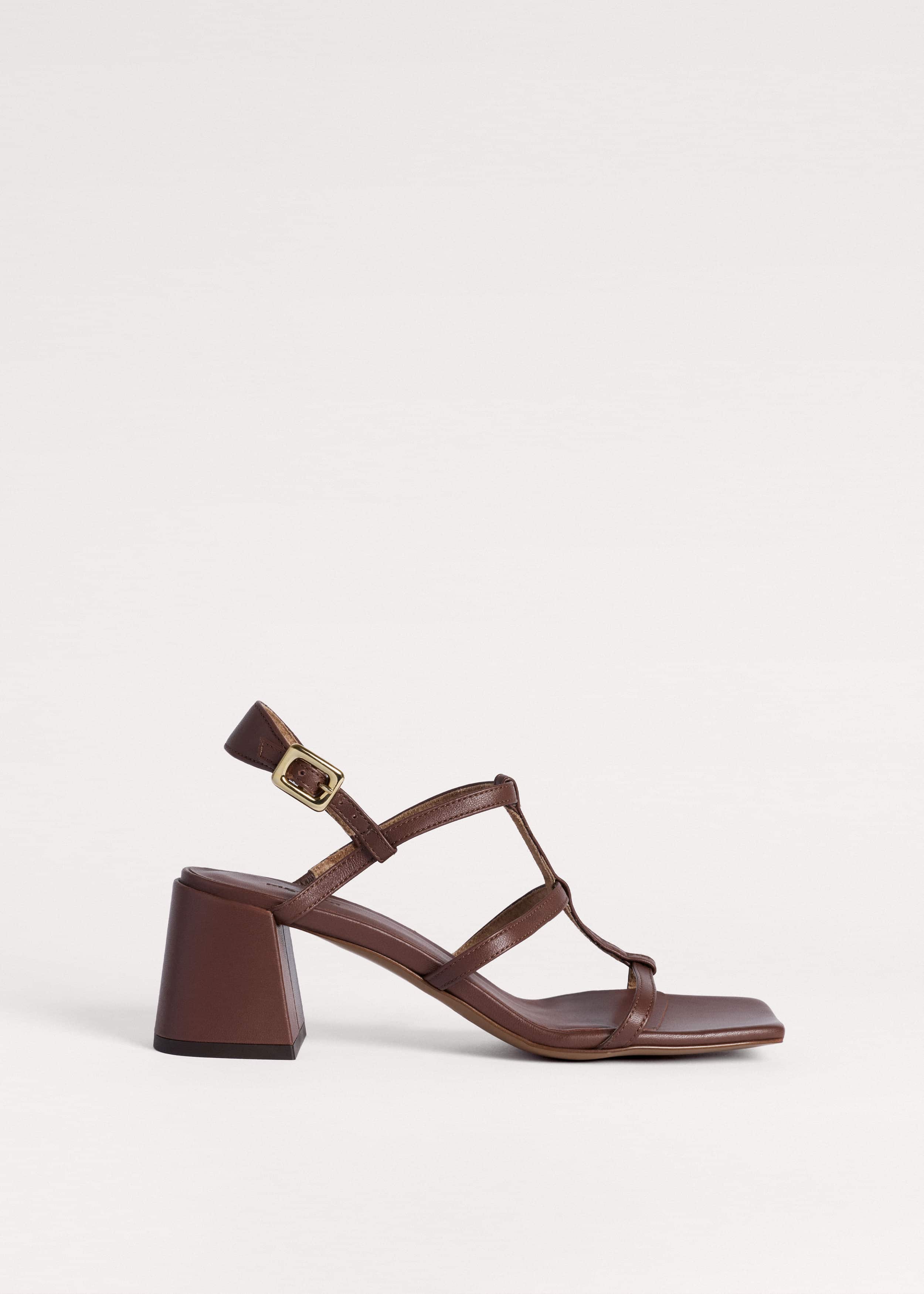 Dark Brown Caged Occasion Sandal meandem