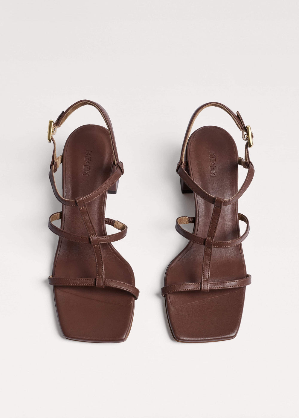 Dark Brown Caged Occasion Sandal meandem