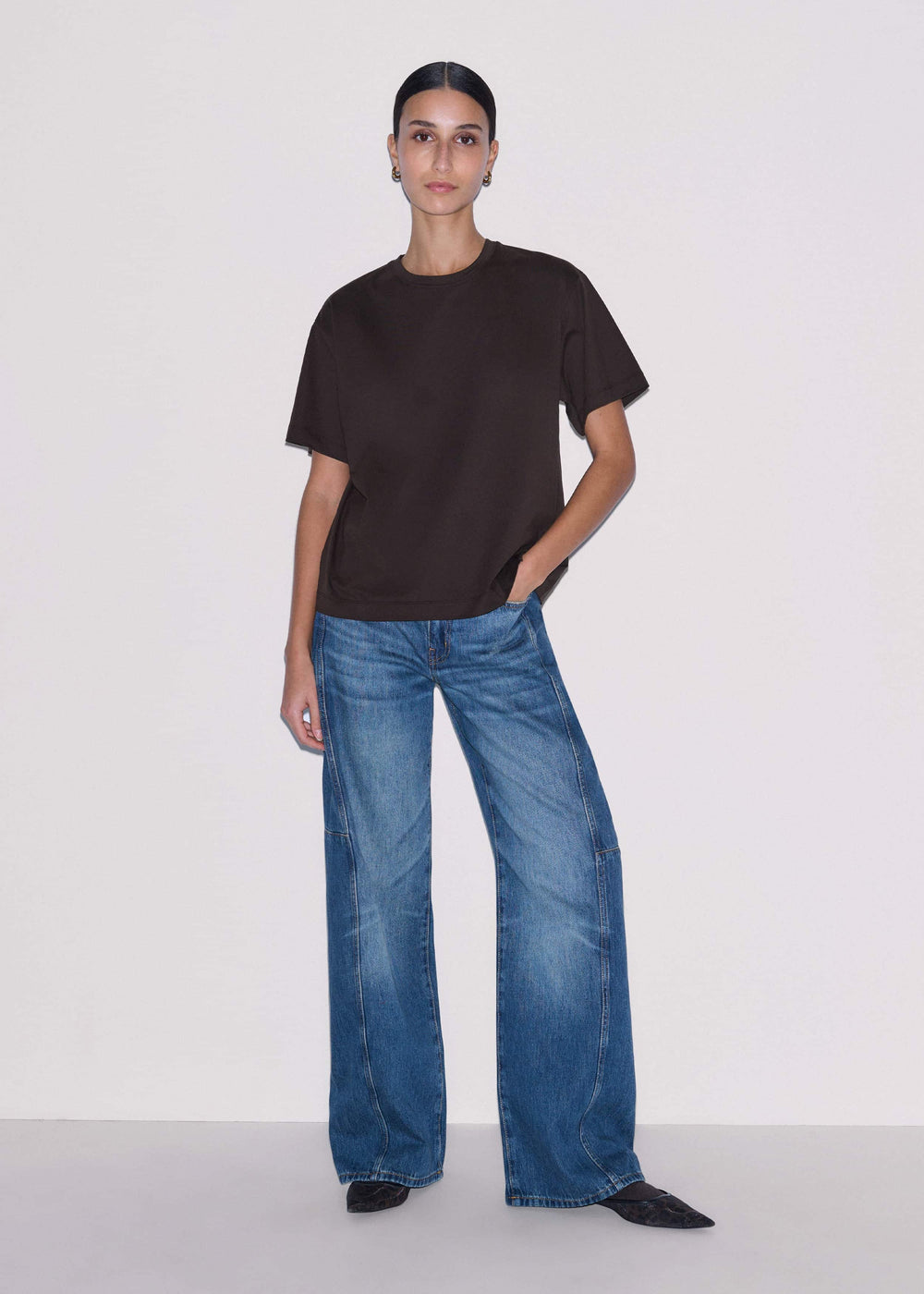 Brown Oversized Tee meandem