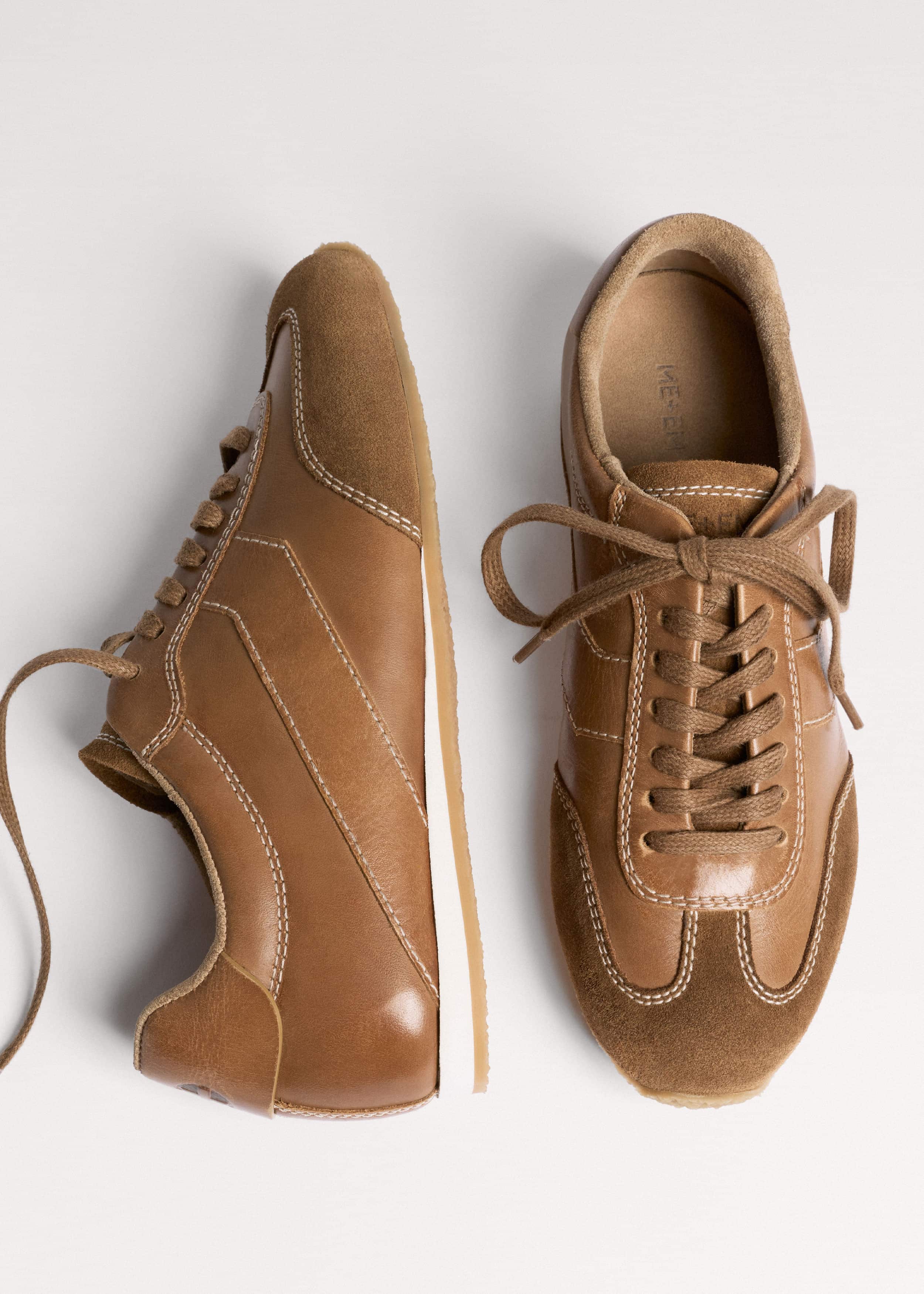 Brown Retro Runner Sneaker meandem