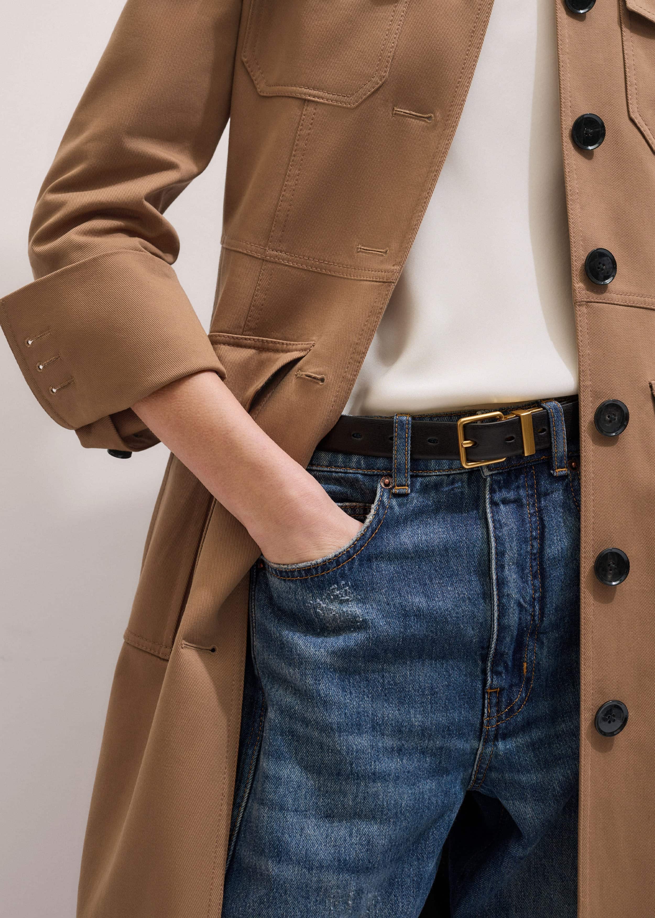 Dark Cinnamon Reversible Belt meandem