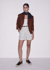 Brown Leather Slingback Espadrille meandem