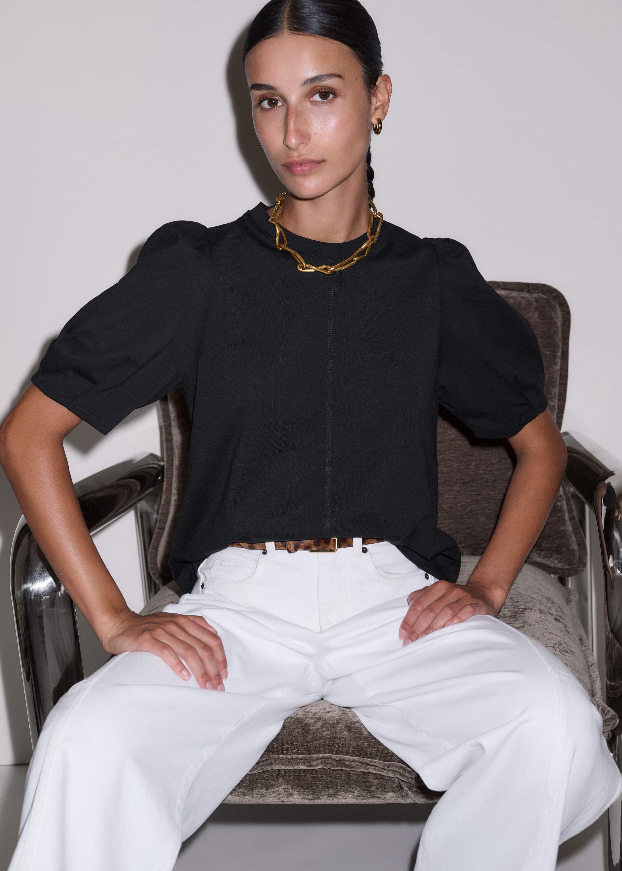 Black Feminine Swing Top meandem