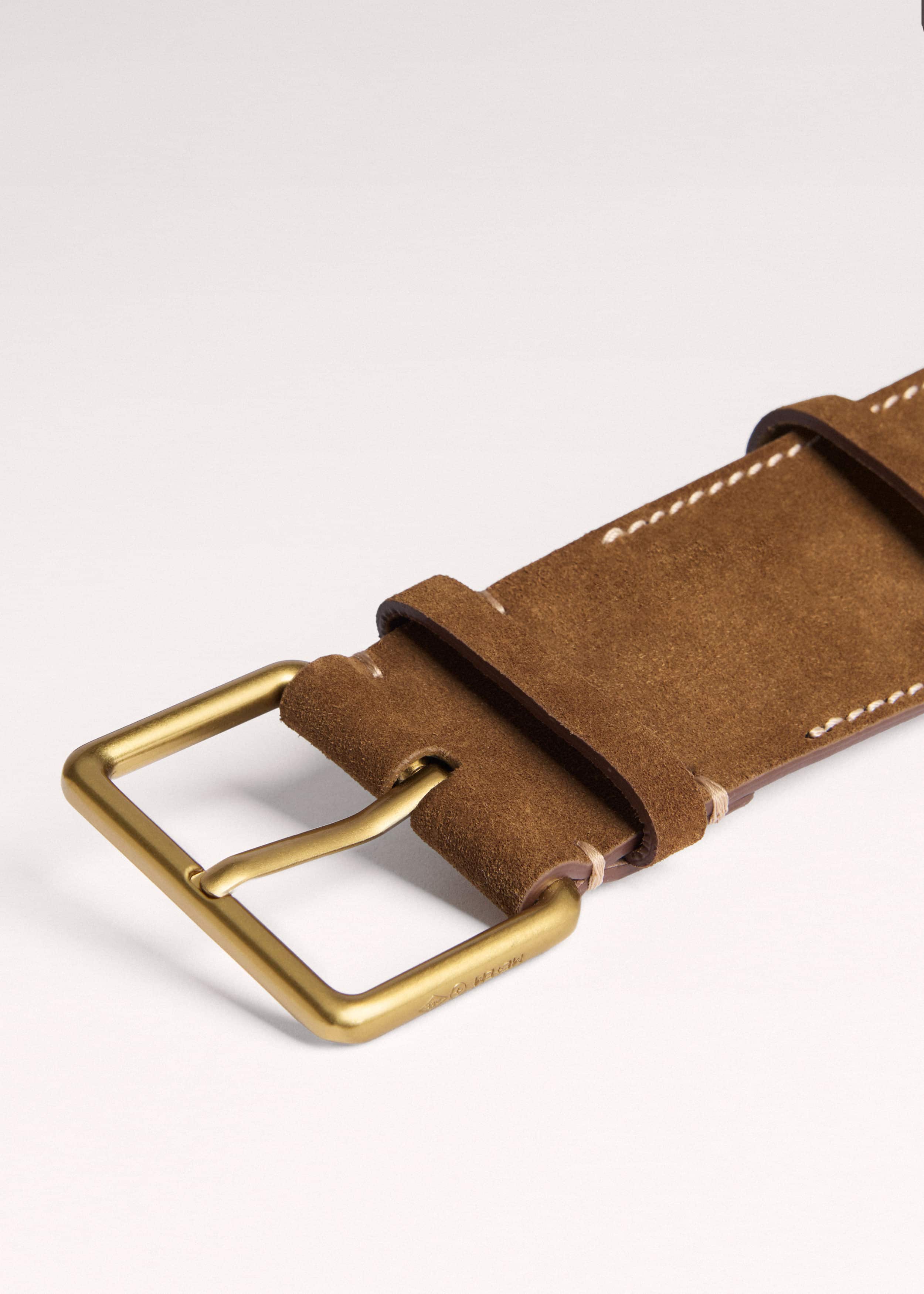 Brown Wide Waist Belt meandem