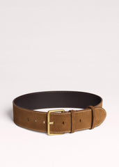 Brown Wide Waist Belt meandem