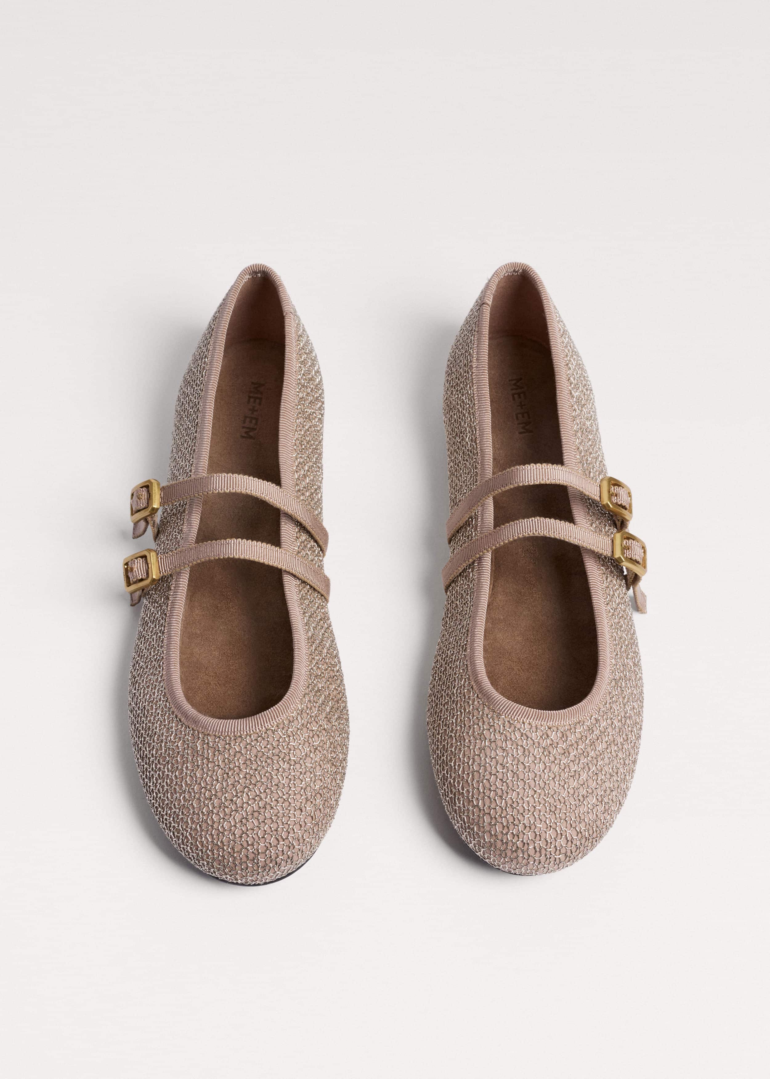 Gold Mesh AM-PM Ballet Flat meandem