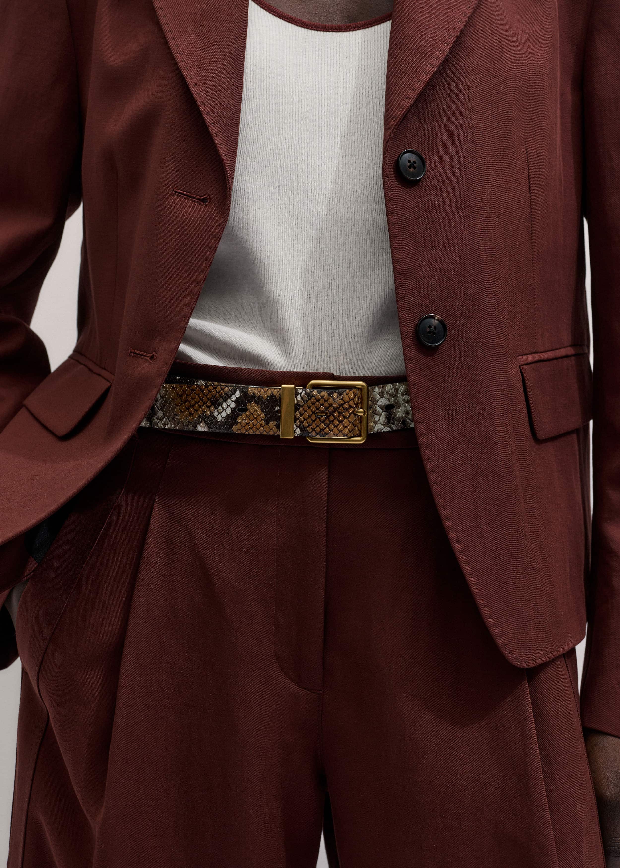 Cinnamon Brown Icon Oversized Blazer Suit meandem