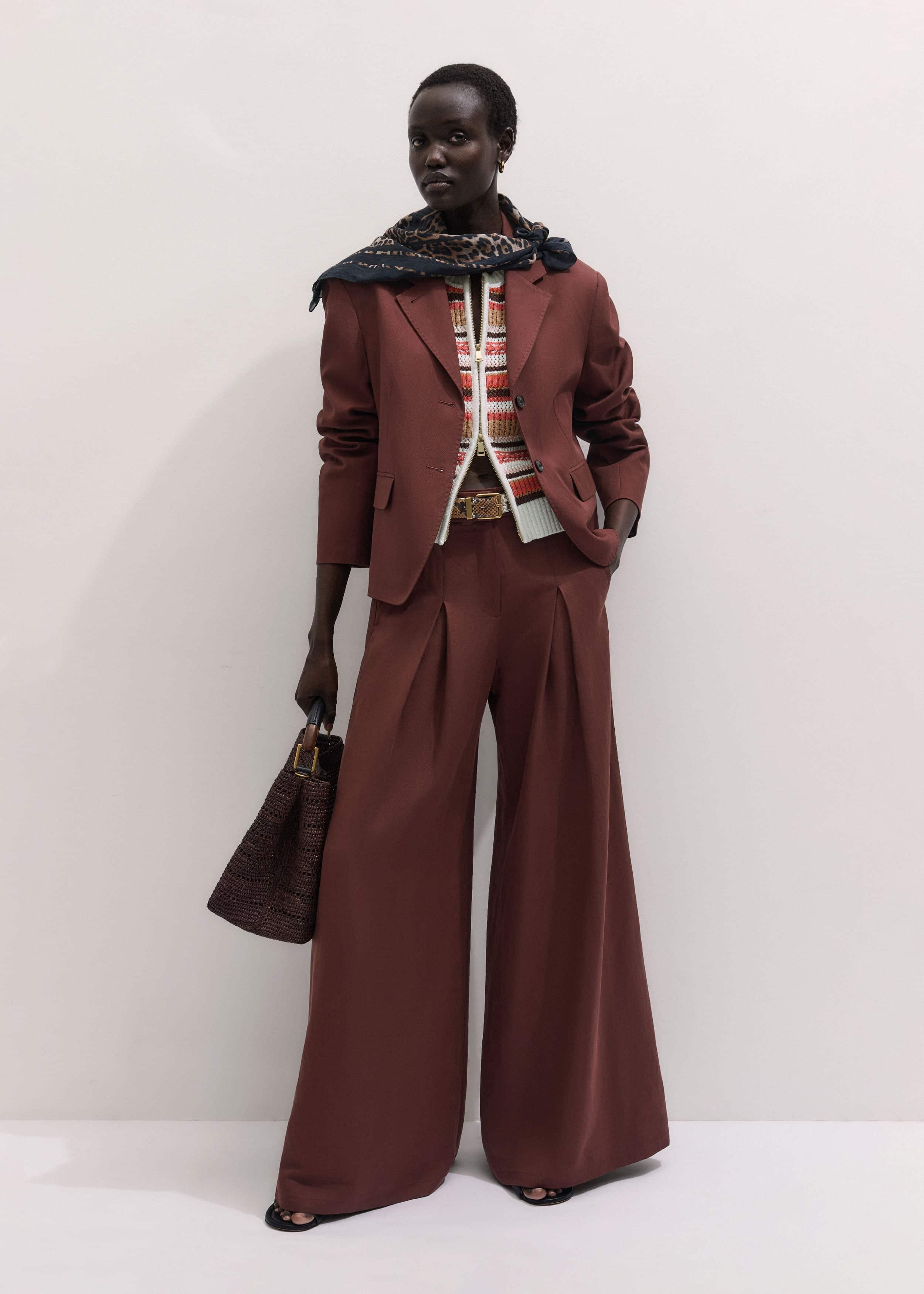 Cinnamon Brown Icon Oversized Blazer Suit meandem