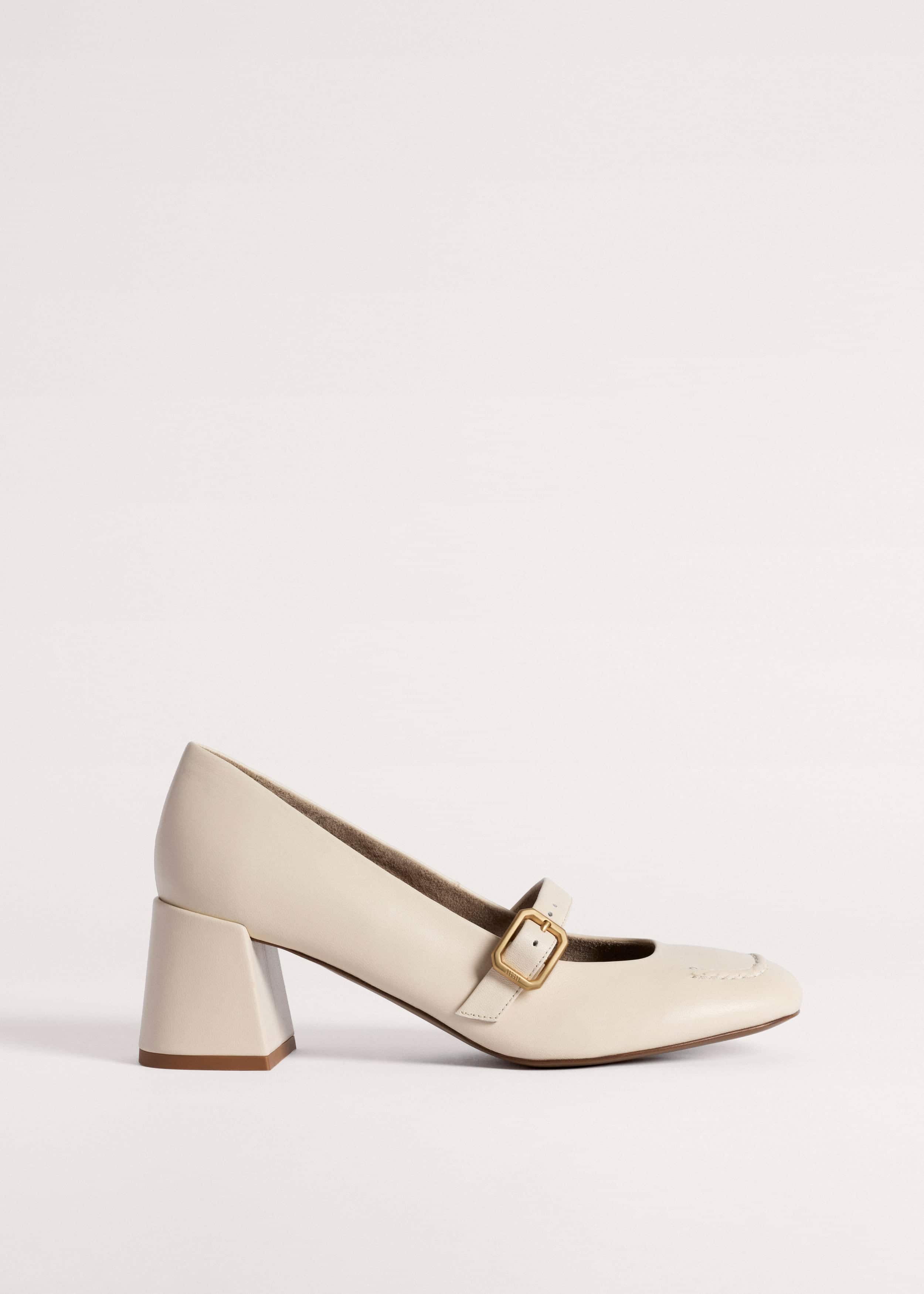 Cream Classic Mary Jane Heel meandem