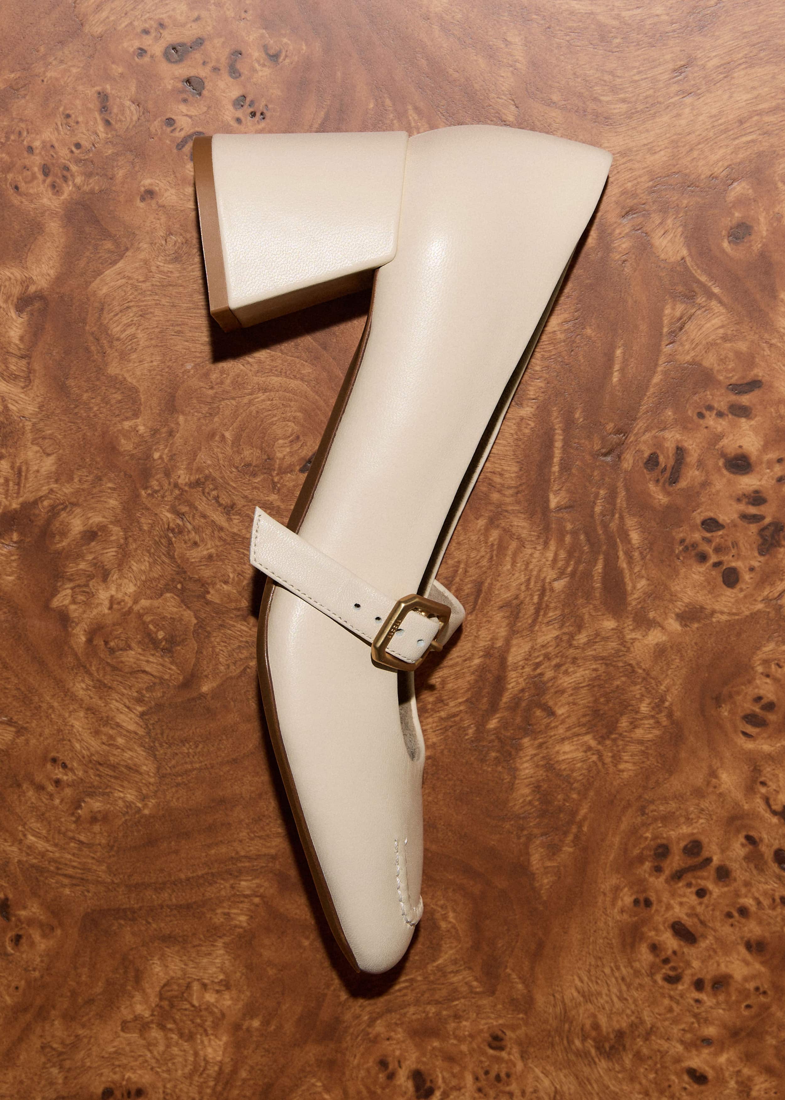 Cream Classic Mary Jane Heel meandem
