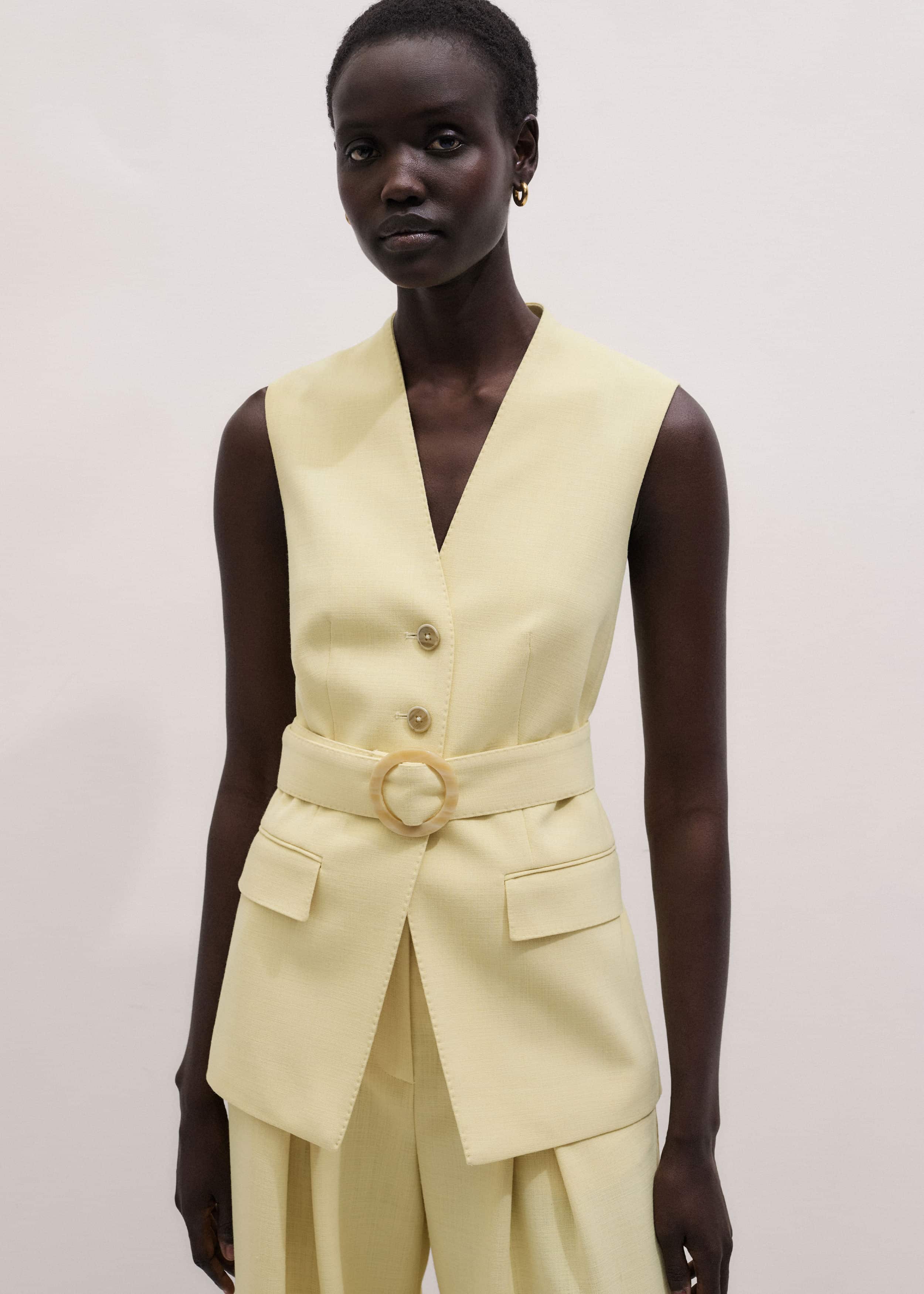 Yellow Longline Vest meandem