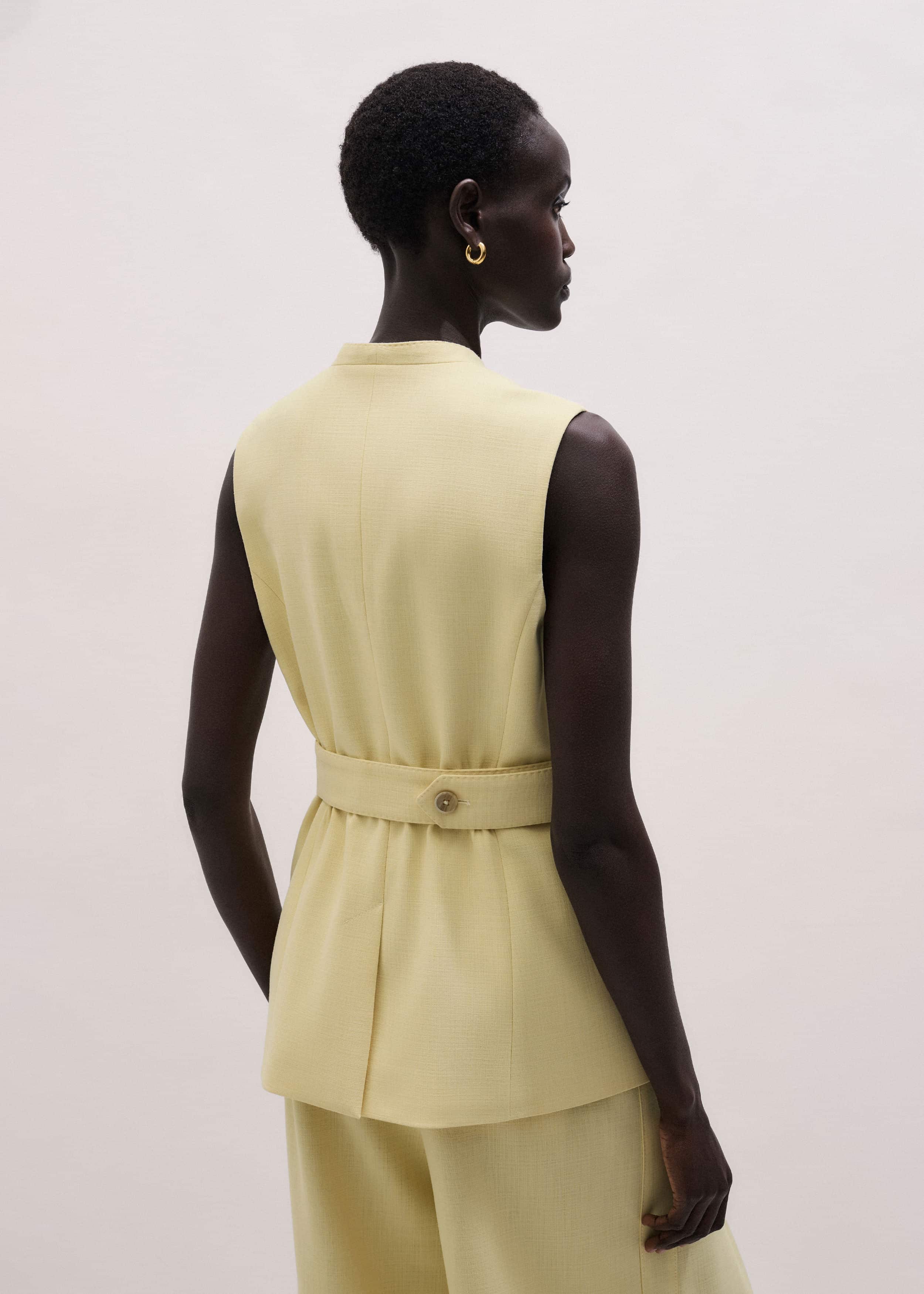 Yellow Longline Vest meandem