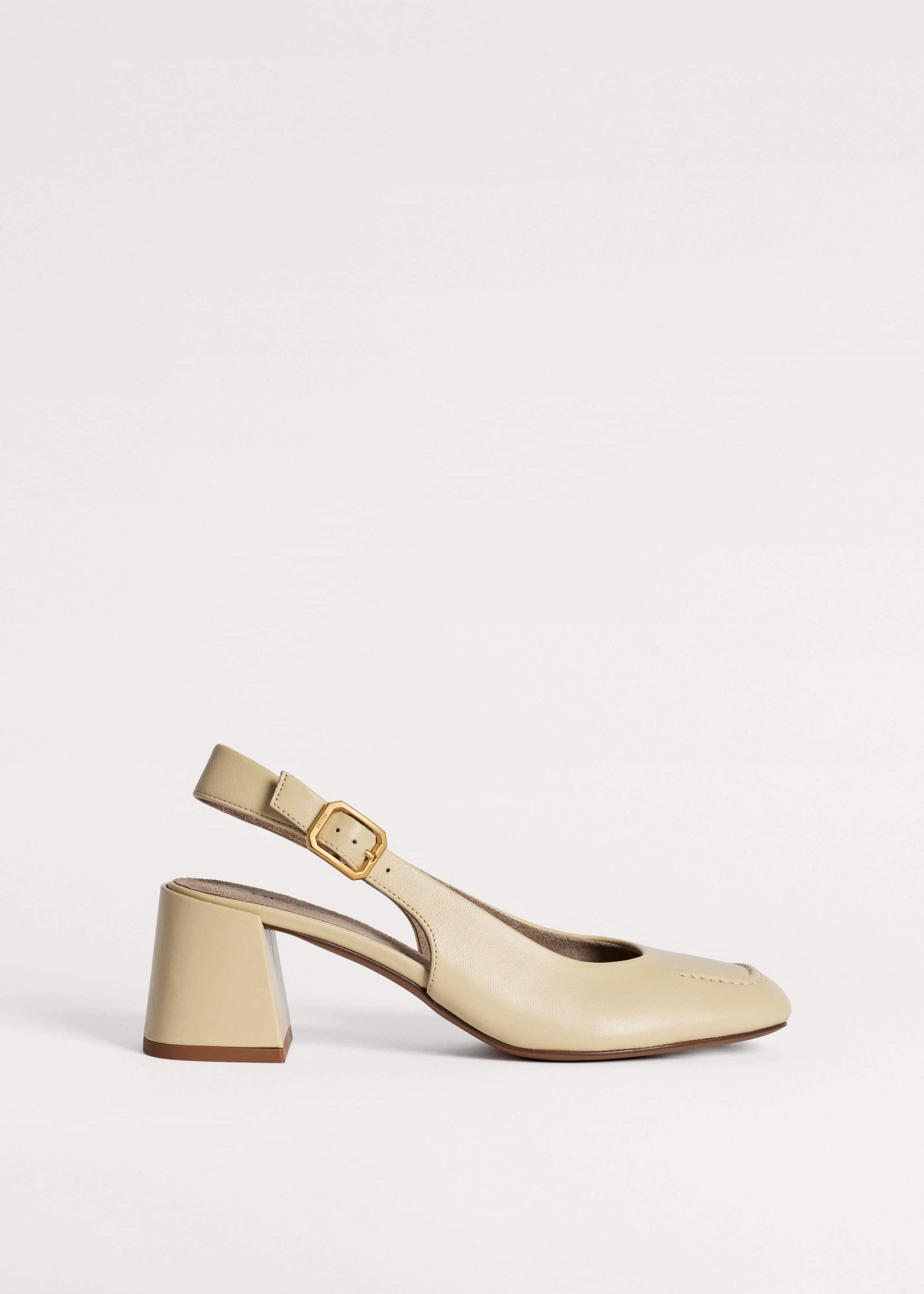 Cream Occasion Slingback Heel meandem