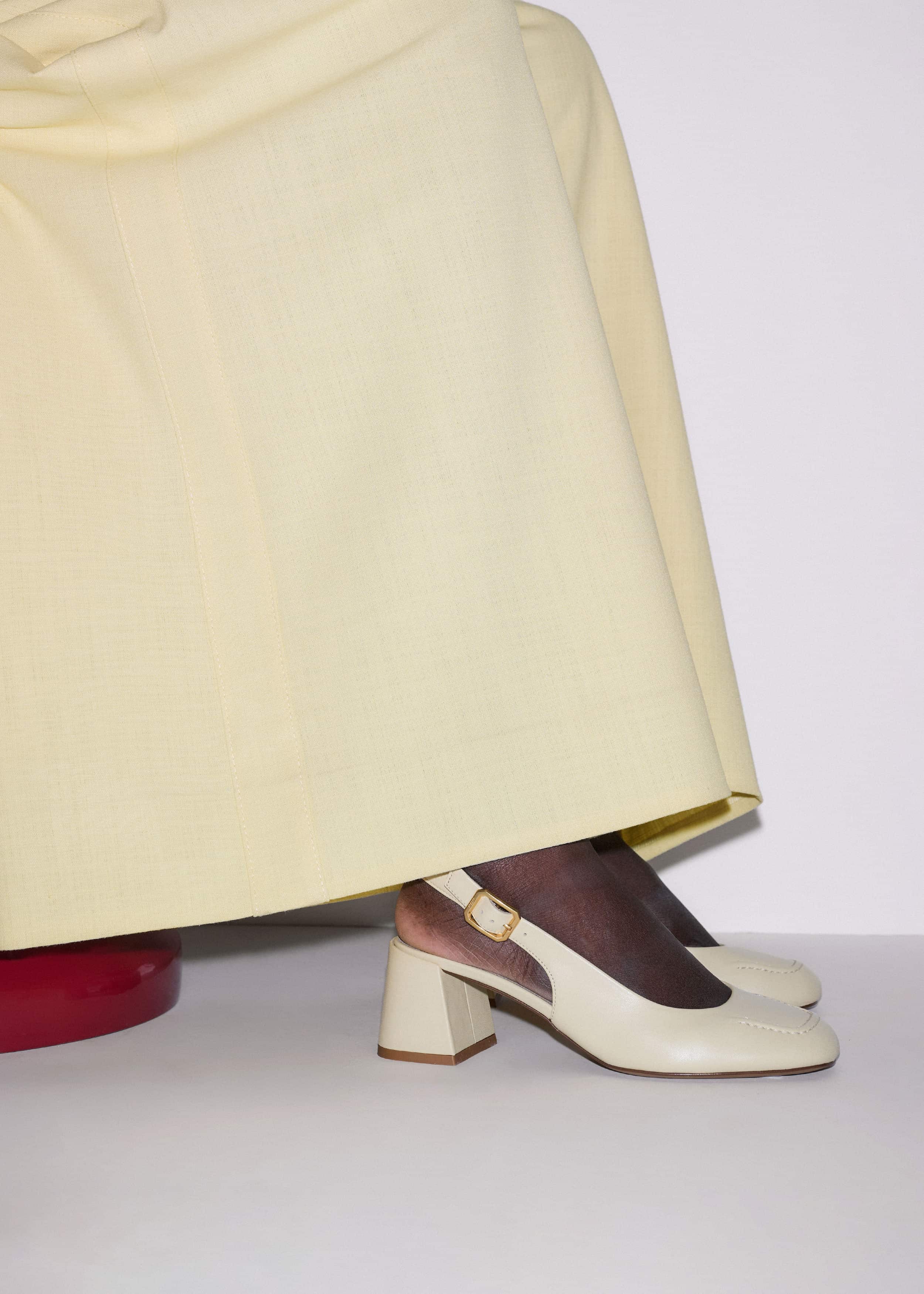 Cream Occasion Slingback Heel meandem