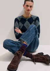 Dark Brown Boot Sock meandem