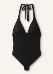 Black Adjustable Halterneck Swimsuit meandem