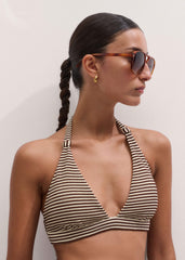 Cinnamon Brown Halterneck Bikini Top meandem
