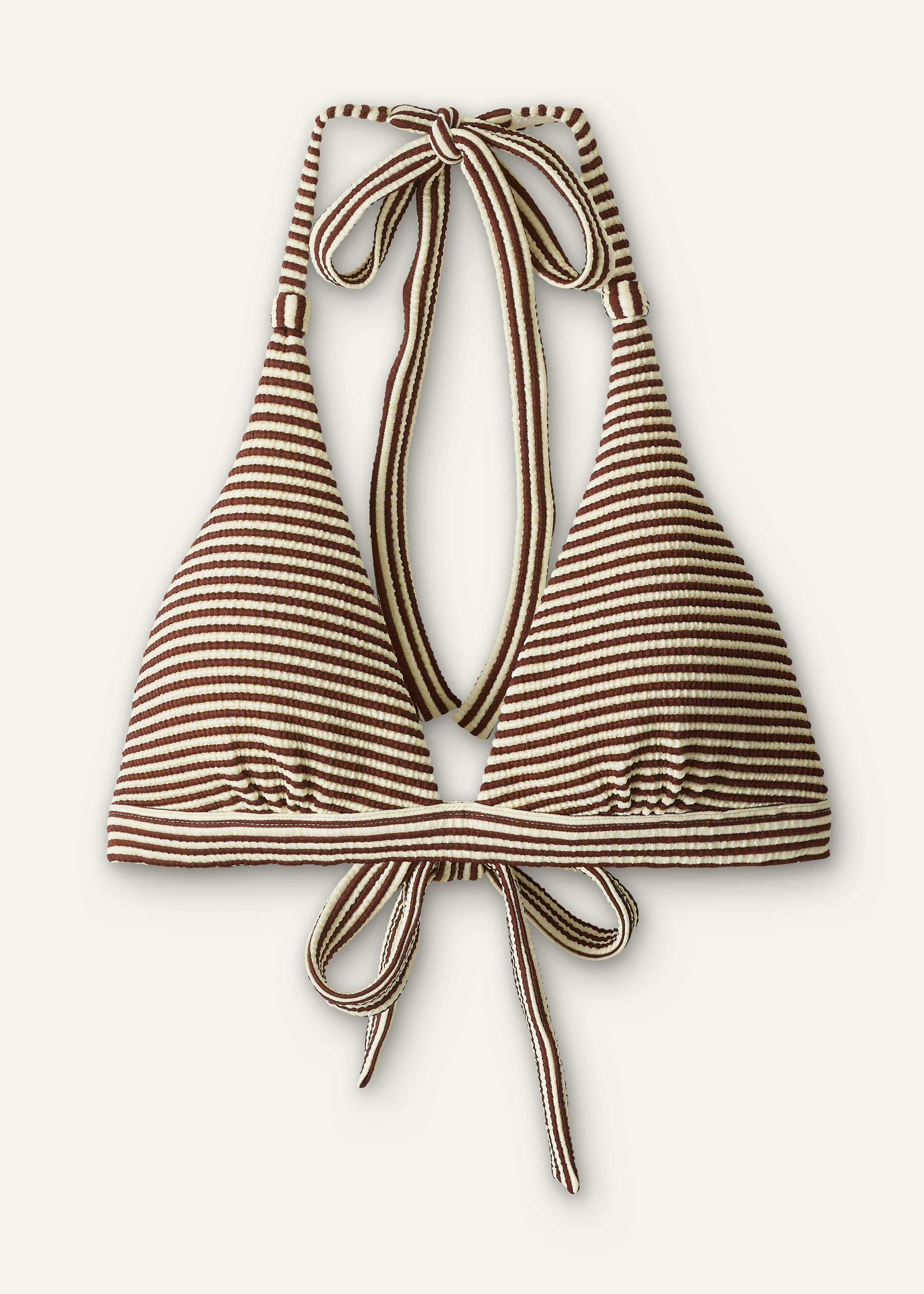 Cinnamon Brown Halterneck Bikini Top meandem
