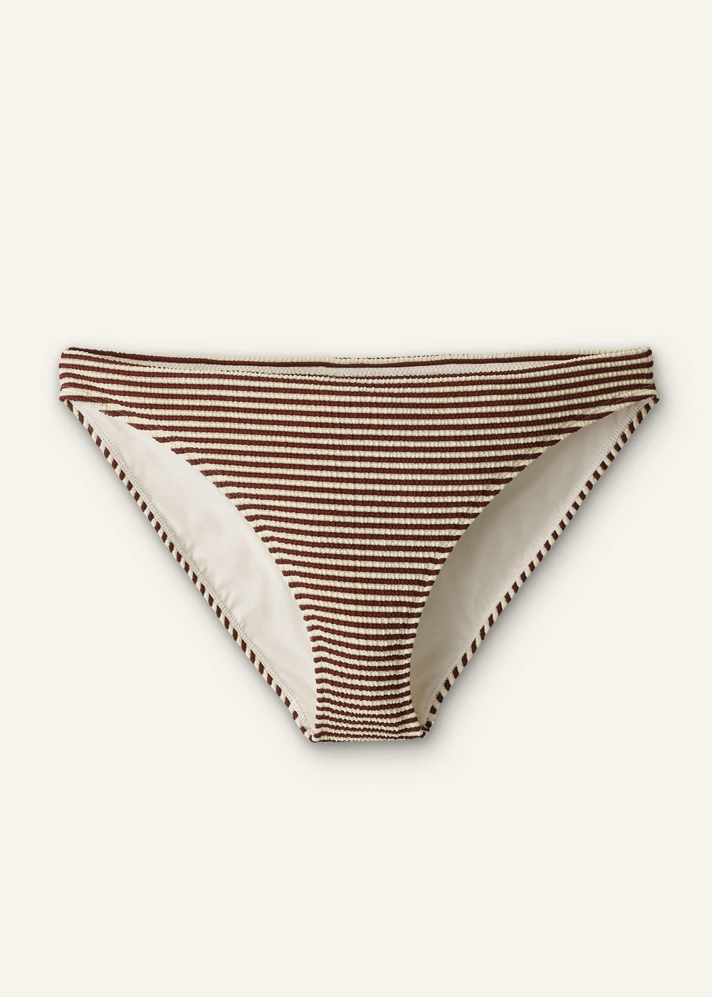 Cinnamon Brown Striped Bikini Bottom meandem