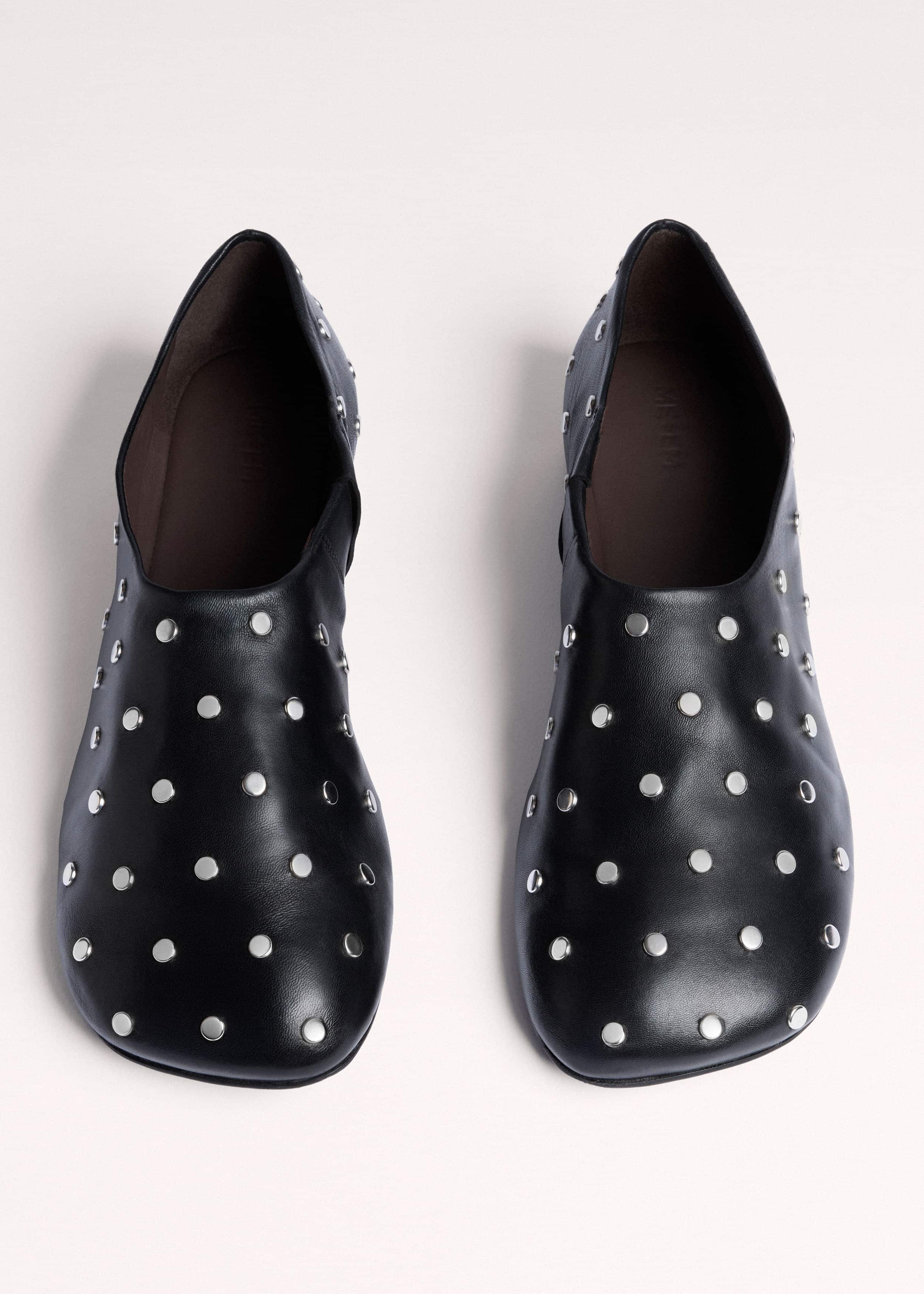 Black Studded Slipper meandem