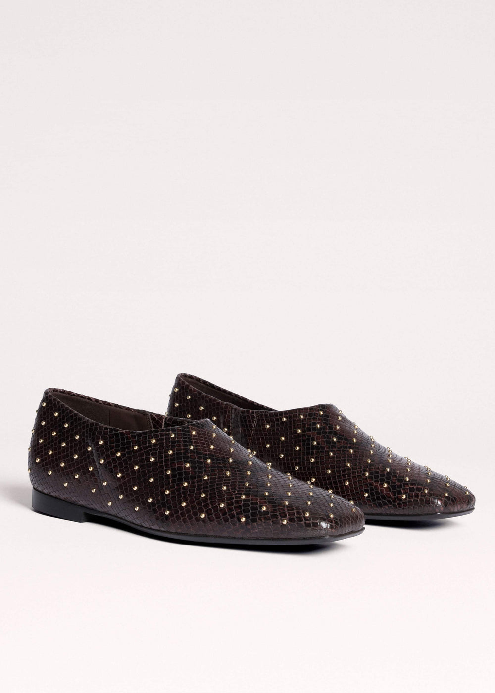 Brown Square Toe Slipper meandem
